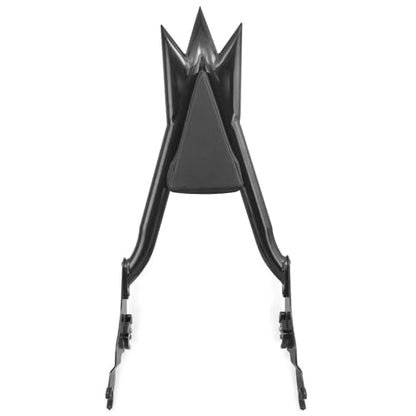 27” Adjustable Trident Detachable Black Sissy Bar Passenger Backrest Rear Pad for Harley Davidson Touring Models 2009-2026 Street Glide Road Glide Electra Glide Road King CVO Ultra (09-24 Black-T) - color: 09-24 Black-T