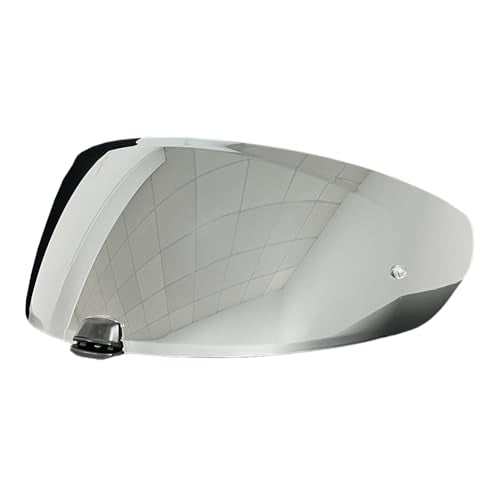 HJ-31 Helmet Visor for i70/i10,UV Protection Windproof Moto Helmet Visor Shield Helmet Accessories Compatible with HJC i70 i10(Silver) - color: Silver
