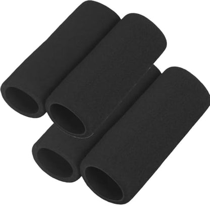 Rubber Handlebar Grip Motorcycle Handlebar Cover Slip-on Anti Vibration Comfort Grip Sleeve Foam Anti-Slip Moto Handle Levers Grips - color: 4pcs