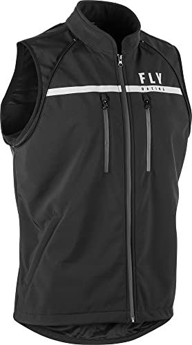 Fly Racing Patrol Softshell Off Road Riding Jacket/Vest Cold Weather Riding Jacket - color: Black, size: 3X-Large