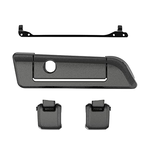 Moto Onfire Black Pearl Harley Tour Pack Latches Hinges Fit for AB Harley/Davidson Touring Razor Chopped King Tour Pak - color: Black Pearl