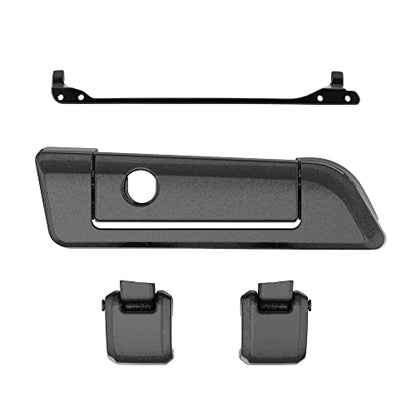 Moto Onfire Black Pearl Harley Tour Pack Latches Hinges Fit for AB Harley/Davidson Touring Razor Chopped King Tour Pak - color: Black Pearl