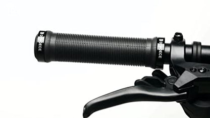 Dymoece Bike Handlebar Grips,Bicycle Handle Grip Ergonomic Design Dual Lock-on for Mountain Bike MTB BMX Foldable Downhill - color: Black
