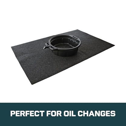 XL Oil Spill Mat 36x59 - Protects Garage Floors - Absorbs Spills with No Soak Through - Reusable, Washable, Durable - USA Made - size: 36 x 59"