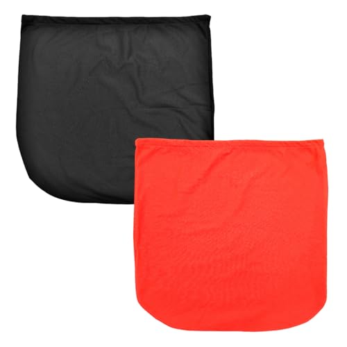 KVAEY 2 PCS Motorcycle Helmet Bag, Helmet Protection Drawstring Bag Made of Nylon Cloth, Large Capacity Helmet Storage Bag for Motorcycle Bicycle, Universal Motorcycle Accessories (Black+Orange) - color: Black+Orange