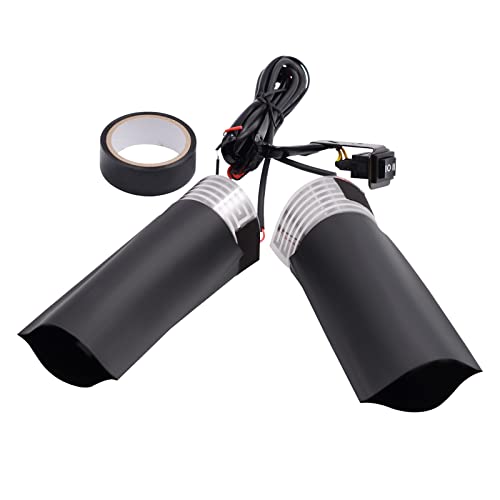 12V Motorcycle Handlebar Heated Pad Warm Heated Grip Kit Pads Motorbike Winter Heated Grip Pads Handlebar Heater
