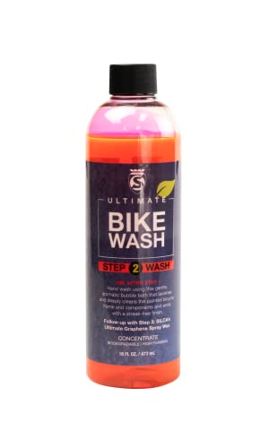SILCA Bike Spa - Ultimate bike Wash: Eco-Friendly Bubble Bath Concentrate - Advanced Surfactants Encapsulates Dirt - Cherry Glow Scent - 16oz Bottle - Step 2 in the Bike SPA collection - style: Step 2: Scrub - Wash Concentrate