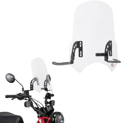 KEMIMOTO Motorcycle Windshield with Clamp Bar Compatible with CT125 2020-2026 Navi 2016-2026 CC110 2013-2025