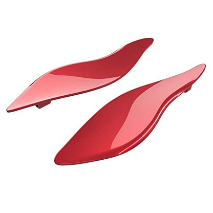 Advanblack Wicked Red Side Wings Air Deflectors, Fairing Side Wing Windshield, Fairing Side Shield, Adjustable Wind Deflectors, Compatible for Harley Touring Street Electra Glide 2014-2023 - color: Wicked Red