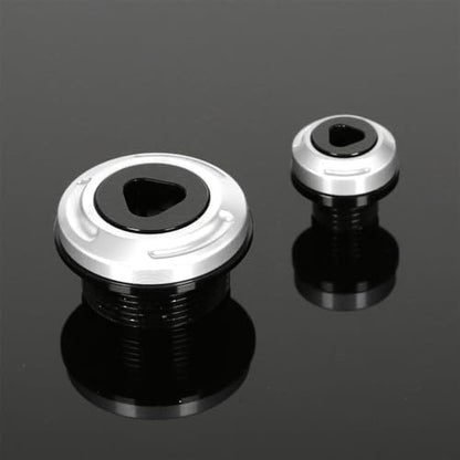 Monkey125 Engine Crankcase Cover Plugs Compatible with Monkey 125 GROM 125 CT125 DAX125 CNC Motorcycle Accessories Crankcase Hole Plug (Silver) - color: Silver3