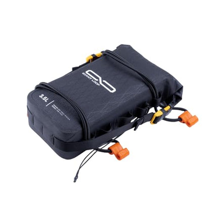 Giant Loop Fender Bag + Number Plate Bag, 3.5 liters of Packable Volume Waterproof Storage Pouch for Essential Items, Ideal for Enduro, Dirt Bike, Snowbike (Black) - color: Black