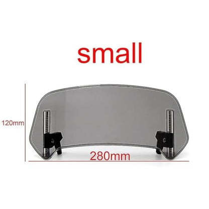 Motorcycle Windscreen for BMW K 1200 LT 1999-2003 2004 2005 2006 2007 2008 2009 2010 2011, Windscreen Air Deflector Adjustable Clip-On Windshield Extension,B 280mm×120mm Bsmoke - color: B 280mm×120mm Bsmoke