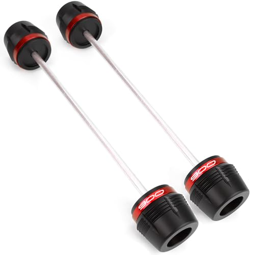 Compatible with 2026 Z900 Z 900 Z900RS Z900 SE 2019-2026 2025 z900 accessories Motorcycle Rear Front Wheel Axle Fork Sliders Crash Protector (Red) - color: Red