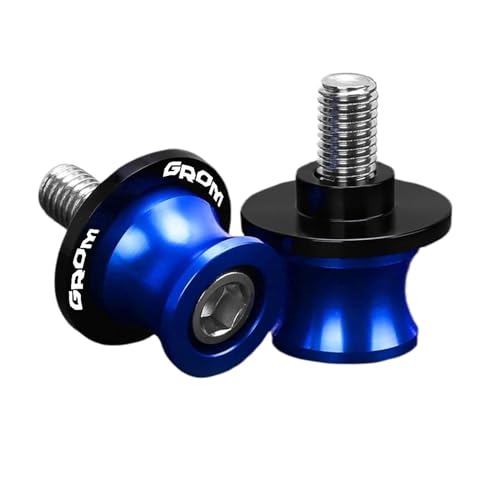 Motorcycle M8 Swingarm Spools Rear Stand Screws Sliders for H GROM MSX125 2015 2016 2017 2018-2023 2024(Blue) - color: Blue