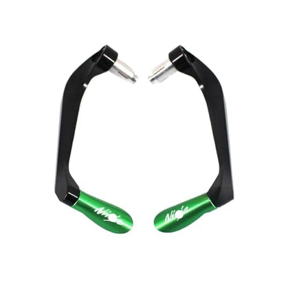for KAWA&SAKI Ni&nja 250 300 400 650 NINJA650R ZX-6R ZX-10R Motorcycle CNC Handlebar Grips Brake Clutch Levers Guard Protector Hand Guards - color: Green
