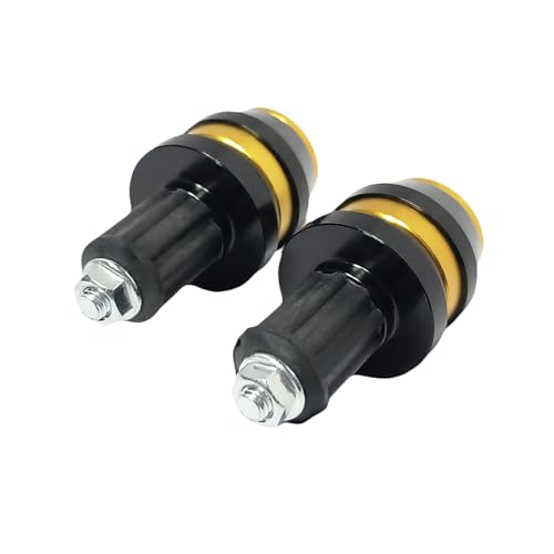 22mm 7/8'' Motorcycle Bar End Plug Sliders Universal Handlebar Grips Bar Ends Caps replacement for Honda Yamaha Suziku Kawasaki BMW Motorbike Dirt Bike(Gold) - color: Gold