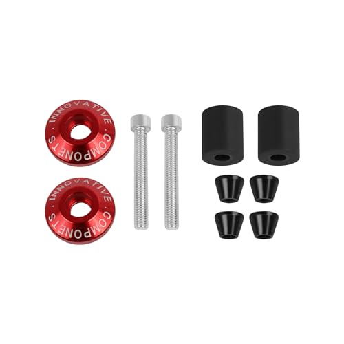 Motorcycle Bar End Plug Handlebars End Caps Grips Replacement for Yamaha Kawasaki Honda BMW Suzuki and All 7/8" Handlebar Grip - color: red