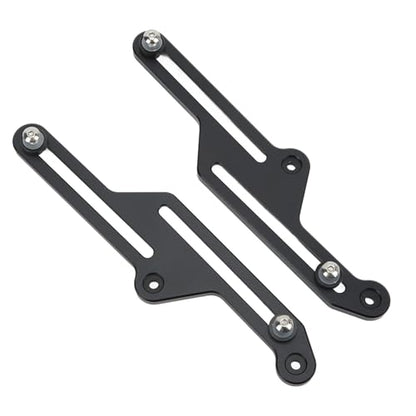 Aramox Windscreen Adjusters, Pair Motorcycle Adjustable Bracket Anodized Black Replacement for 700 XT700Z 2019?2021