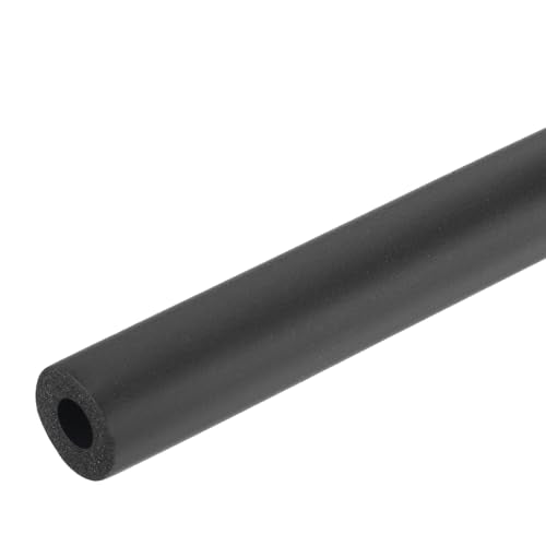 uxcell Foam Tubing for Handle Grip Support,8mm(5/16") ID 18mm(0.71") OD 0.3 Meter/1ft Length Black - color: Black, size: 8mm x 18mm x 0.3 m