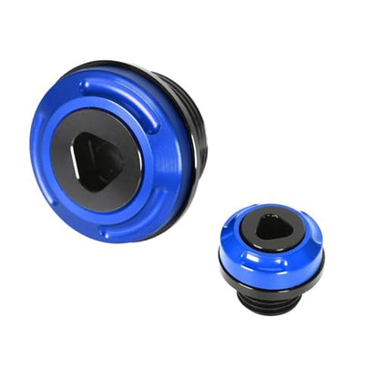Monkey125 Engine Crankcase Cover Plugs Compatible with Monkey 125 GROM CT125 DAX 125 CNC Motorcycle Accessories Crankcase Hole Plug (Blue) - color: Blue3