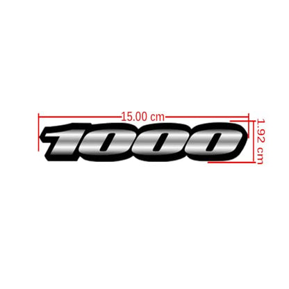 Motorcycle Reflective Vinyl Fairing Sticker Decal for GSXR1000 (Grey) - color: Grey