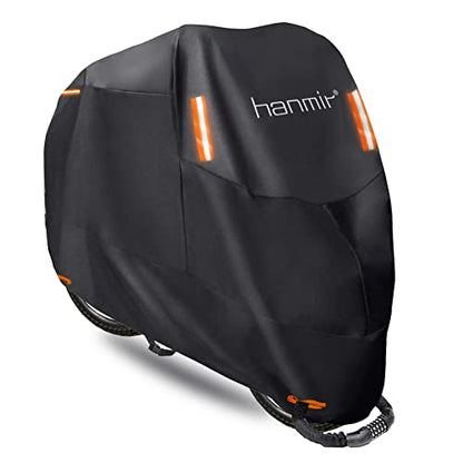 Motorcycle Cover,Motorbike Cover All Season Universal Weather Waterproof Outdoor UV Protection with 4 Reflective Strips & Storage Bag,XXXL Motorcycles Vehicle Cover - size: XX-Large-3X-Large