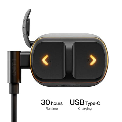 UNIT 1 Navigation Remote - Wireless Handlebar Controller for Turn Signals, Single Light, Double Light, and Brake Lights - USB-C Rechargeable and IPX6 Waterproof - Black