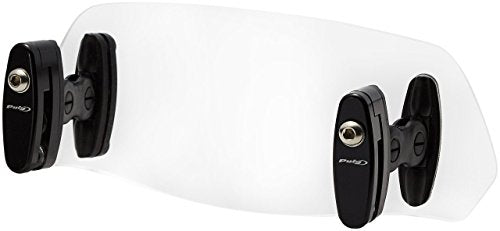 Puig 6319W Clear 230mm X 90mm Multi-Adjustable Clip-On Visor