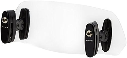 Puig 6319W Clear 230mm X 90mm Multi-Adjustable Clip-On Visor