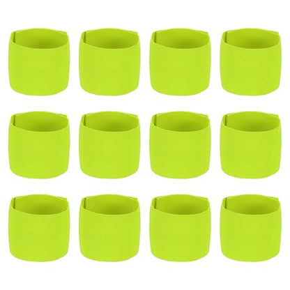 Soccer Captain Armband Elastic Wrist Arm Bands Adjustable Player Team Leader Anti-Slip Badge Sports Accessories - color: Fluorescent Yellow