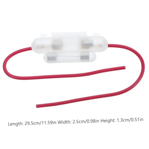 GLEAVI Inline Fuse Holder for Motorcycle ATV Scooter Double Fuse Box Case Waterproof Design for Reliable Power Supply