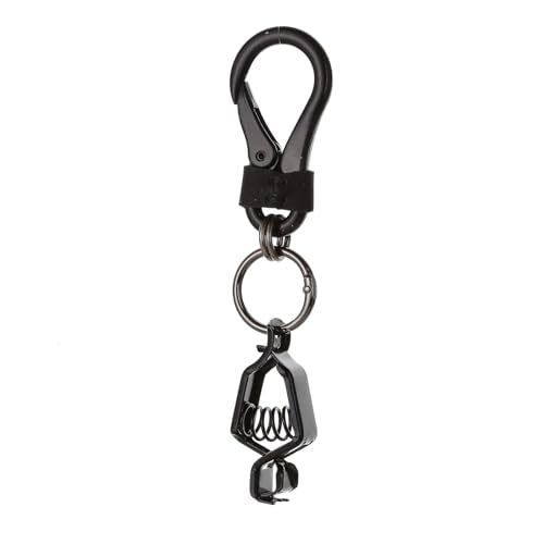 Heavy Duty Glove & Hat Clip with Carabiner, All-Metal Spring Clamp Work Glove Holder for Tool Belt, Harness, Backpack - style: Industry