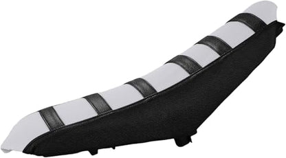 Electric Dirt Bike Seat Cover for Yozma In 10 E-Bike Non-Slip Soft Cushion Black - color: black background white stripes