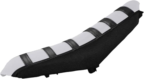 Electric Dirt Bike Seat Cover for Yozma In 10 E-Bike Non-Slip Soft Cushion Black - color: black background white stripes