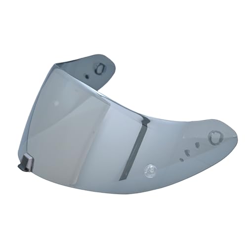 Compatible With EX0 T520 Motorcycle Helmet Visor R1 Air Face Helmet Shield Replacement ST1400 Tinted Visor (Silver) - color: Silver
