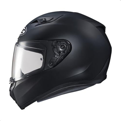 HJC i10 PLUS Solid Natural Motorcycle Helmet, DOT Approved - color: Semi Flat Black, size: Medium