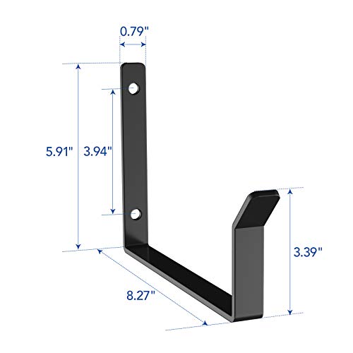 FLEXIMOUNTS 2 Pack Add On Storage Utility Hook Accessory for Garage Ceiling Rack, Max Weight Capacity up to 35lbs, Black - color: Black