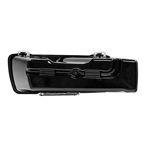 XMT-MOTO Hard Saddlebags Saddle bags W/Lid Latch Key Fit for Harley Davidson 1994-2013 Touring road king ultra street glide electra glide and 1984-2017 Softail Gloss Black - color: Gloss Black/Chrome Latches, size: Standard