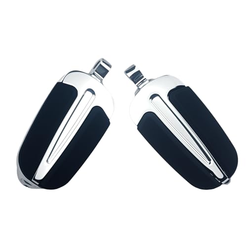 Motorcycle Highway Pegs Passenger Slipstream Footpegs Male Mount Foot Rest Pedal Fit Harley Touring Street Glide Road King Road Electra Glide Sportster Dyna Softail - style: Style-F-Chrome