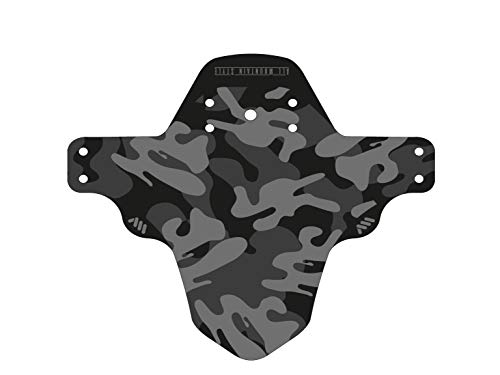 MTB Front Wheel Mud Guard - Lightweight & Durable Protection - Universal Fit - Protect Against Mud, Water Spray and More - color: Camo/Black