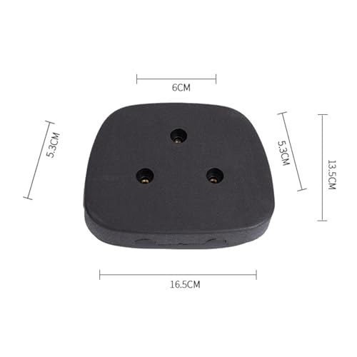 Motorcycle Sissy Bar Backrest Pad Detachable Leather Pad Rear Back Rest Pad Comfortable for Electric Motorcycle, 16.5cmx13.5cm