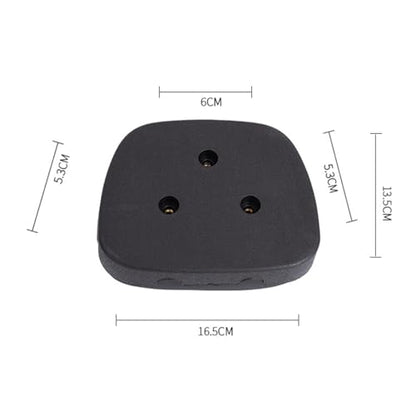Motorcycle Sissy Bar Backrest Pad Detachable Leather Pad Rear Back Rest Pad Comfortable for Electric Motorcycle, 16.5cmx13.5cm