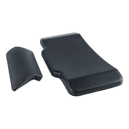 Motorcycle Luggage Box Back Cushion, PU Leather 3cm Thickness Tail Box Passenger Backrest Support Damping Pad Black(30x17x3cm)