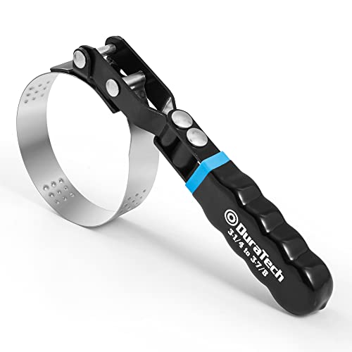 DURATECH Standard Swivel Oil Filter Wrench, Oil Filter Removal Tool, Fits Filters 3-1/4" - 3-7/8", Ideal for Car Repair Tools - size: Standard (Fits Filters 3-1/4" to 3-7/8"), style: Normal