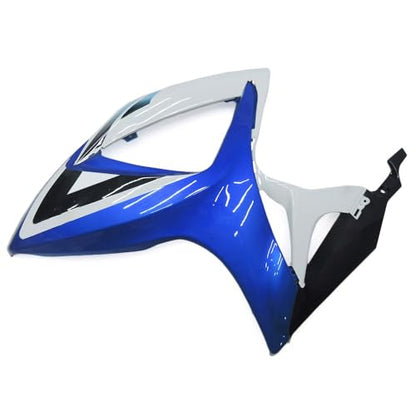 FLPRO ABS Plastic Fairing Kit Compatible for Suzuki 06 07 GSXR600 GSXR750 K6 2006 2007 GSX-R600 GSX-R750 Fairings Injection Motorcycle Body Kits Gloss Blue Black White Bodywork - color: Glossy Blue Black White