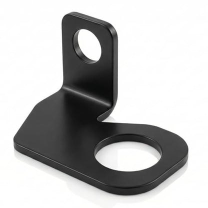 22.5mm Rear Axle Safety Flag/Whip Bracket, 304 Stainless Steel, Powder‑Coated Black, Fits 1/2" Pole, for UTV ATV Motorcycle Off‑Road Dirt Bike Motocross,CNC Machined