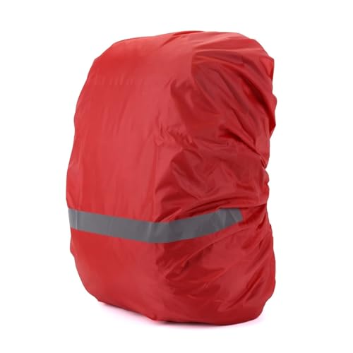 Backpack Rain Cover Waterproof Backpack Cover Solid Color Reflective Night Cycling Rain Suitable for 18L-25L Small - color: Red08 S(18L-25L)