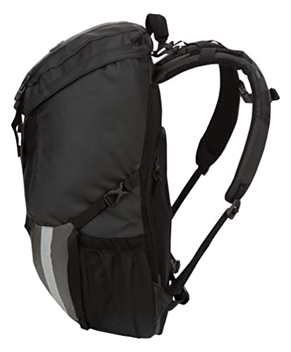 Fieldline Motorcycle All Weather Backpack, Black, Works with Backrest and Sissy Bar Large