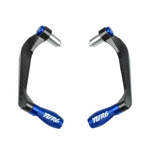 Handlebar Protector for Y&amaha YZF R6 YZFR6 1999-2023 2022 2021 2020 2019 2018 2017 2016 2015 2014 Motorcycle Brake Clutch Levers Guard Protector - color: Blue YZFR6