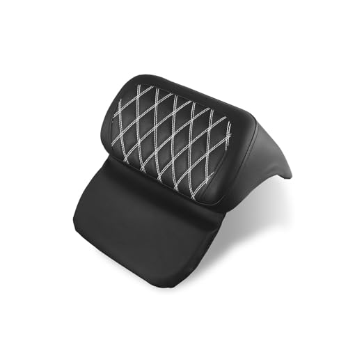 Chopped Razor Tour Trunk Backrest Pad Compatible with Harley 14-25 Street Road Glide FLHR FLHTCU FLHX Trunk Rack Backrest Pad(White) - color: White